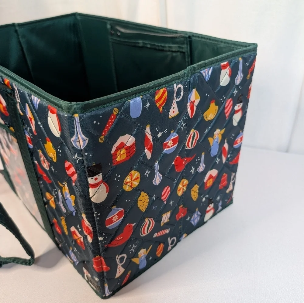 Lug Gallop Collapsible Carry-all Tote Retro Christmas Ornament NWT